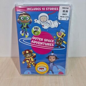 PBS Kids Outer Space Adventures DVD 10 Stories Daniel Tiger Caillou Ready Jet Go